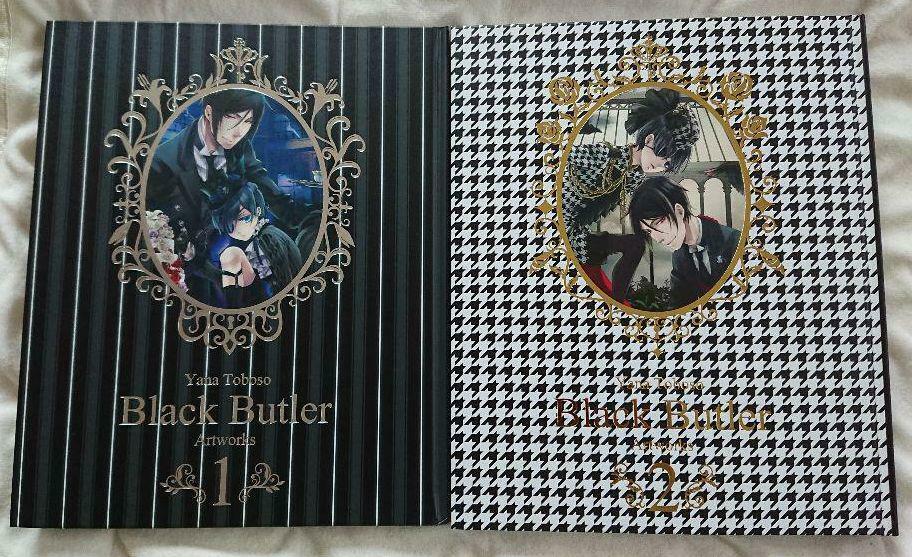 Black Butler Yana Toboso Artworks Art Book 1&2 set Kuroshitsuji Japanese Manga
