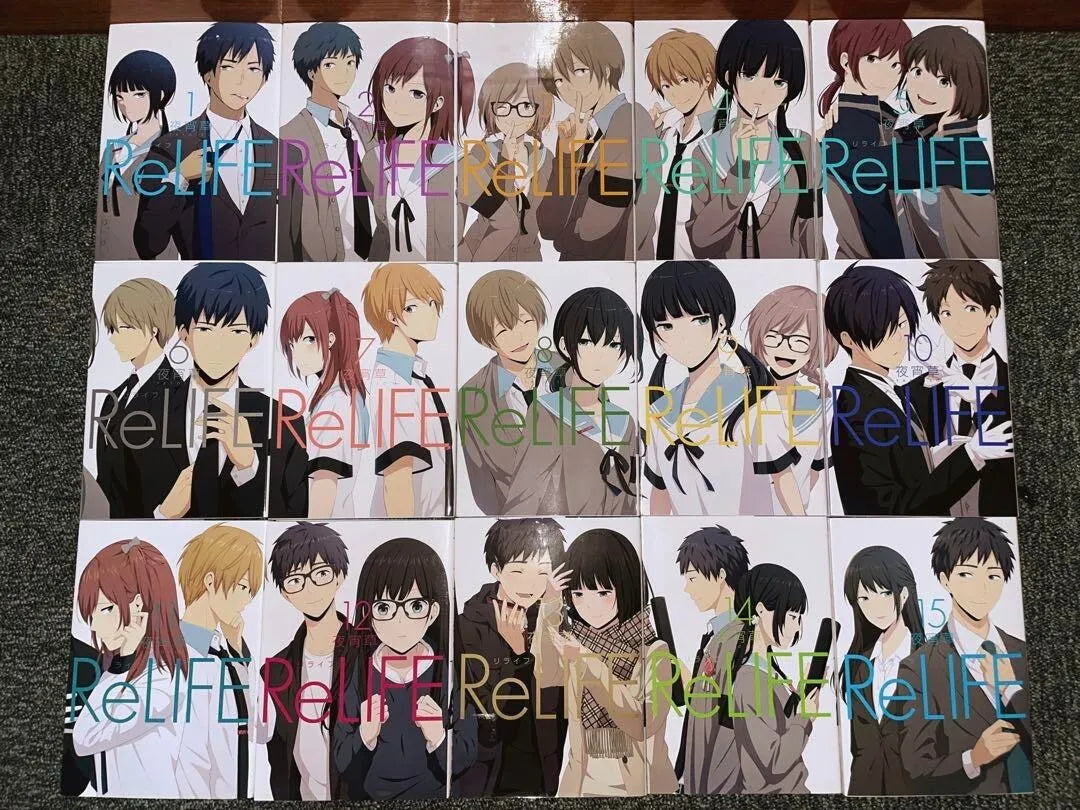 ReLIFE Vol.1-15 Complete Full Set Japanese Manga Comics