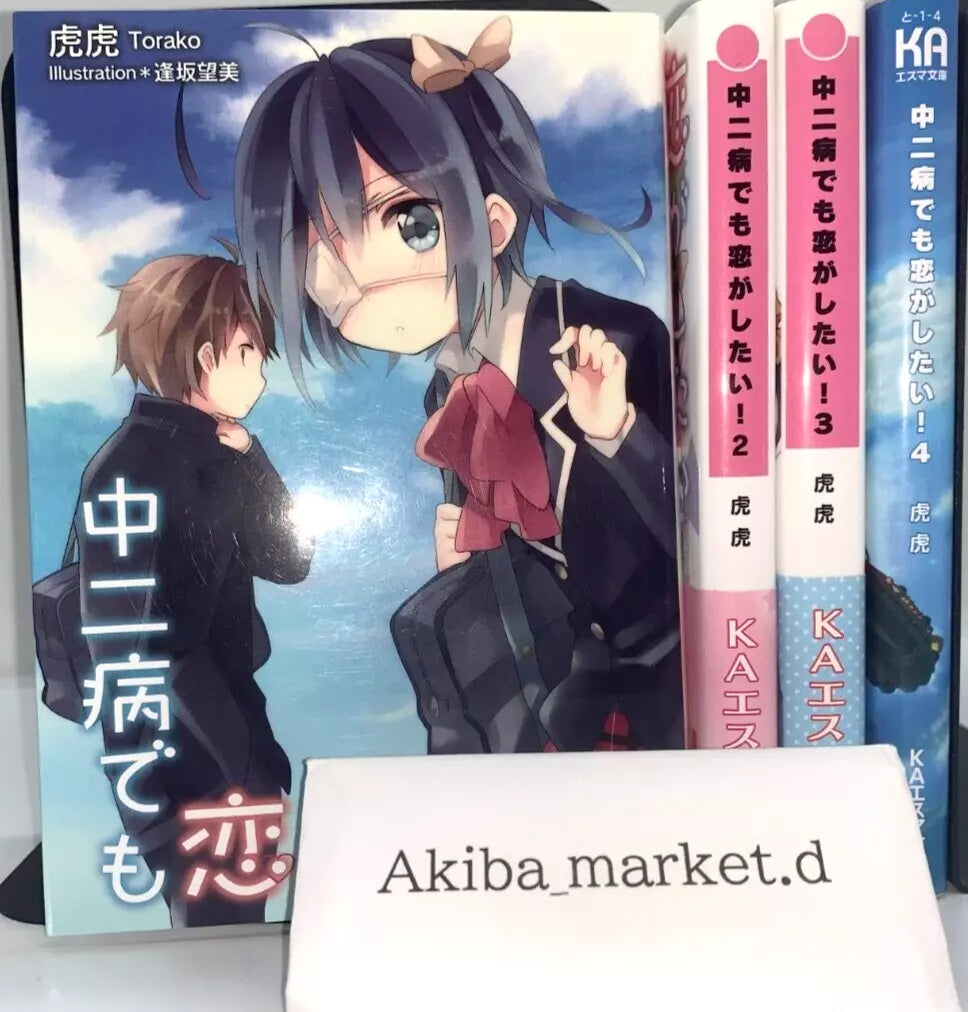 Love, Chunibyo & Other Delusions Vol.1-4 Complete Full Set Japanese Light Novel