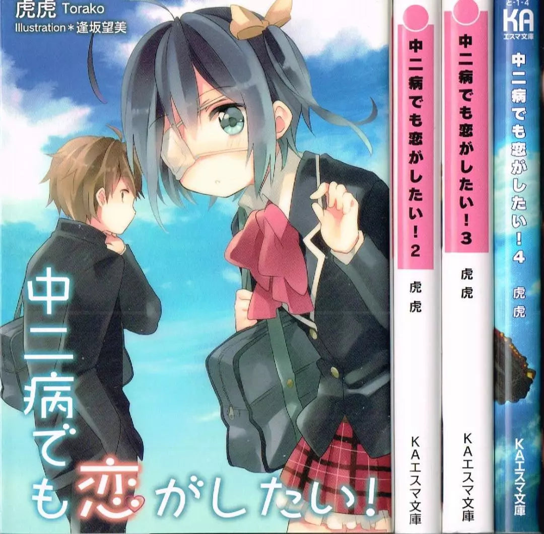 Love, Chunibyo & Other Delusions Vol.1-4 Complete Full Set Japanese Light Novel