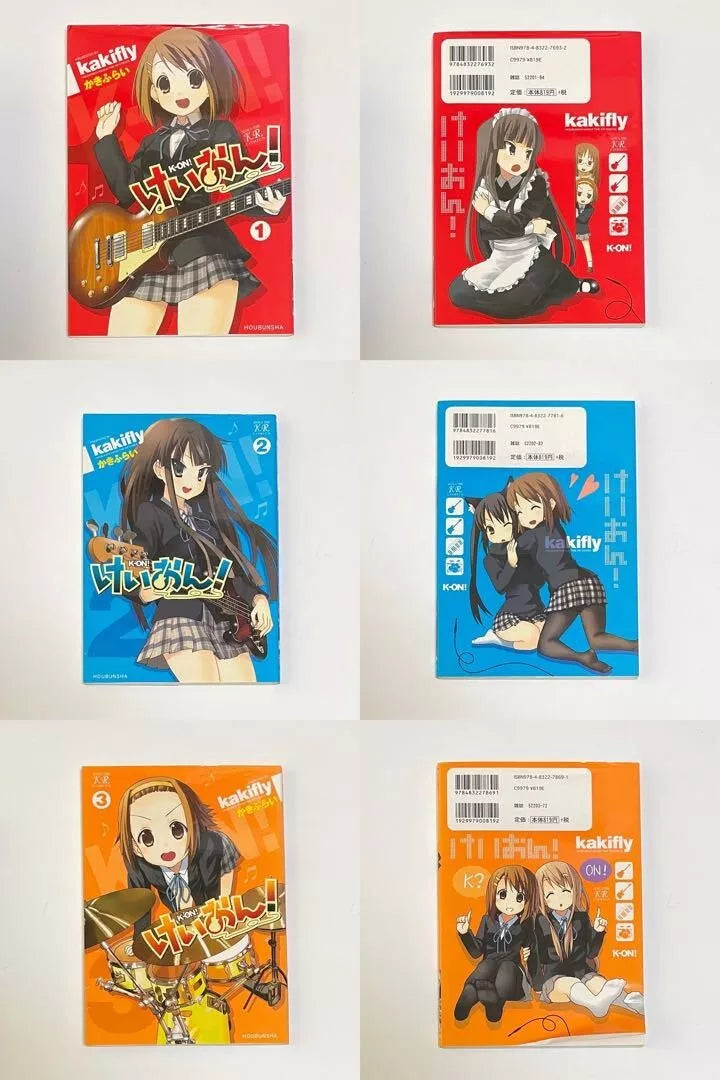 K-ON! Vol. 1-4 + High school + College Complete Full Set Japanese Manga Comics