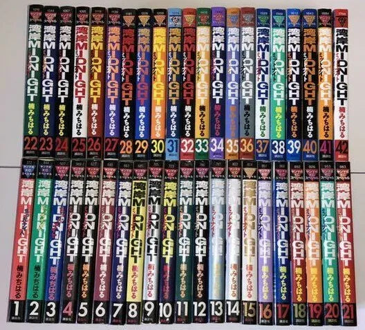 Wangan Midnight Vol 1-42 Complete Full Set Japanese Manga Comics Michiharu Kusunoki