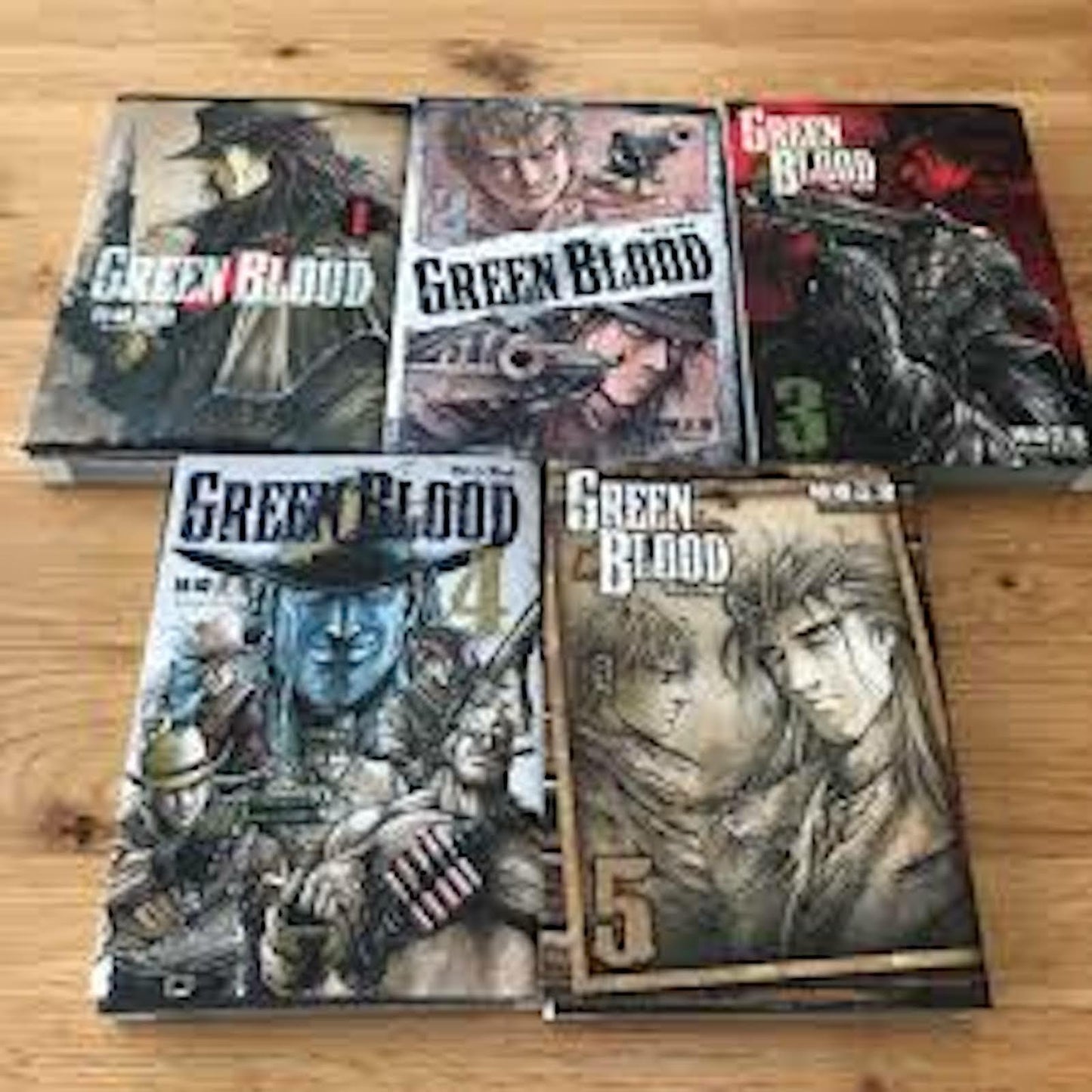 GREEN BLOOD Vol.1-5 Complete Full Set Japanese  Manga Comics