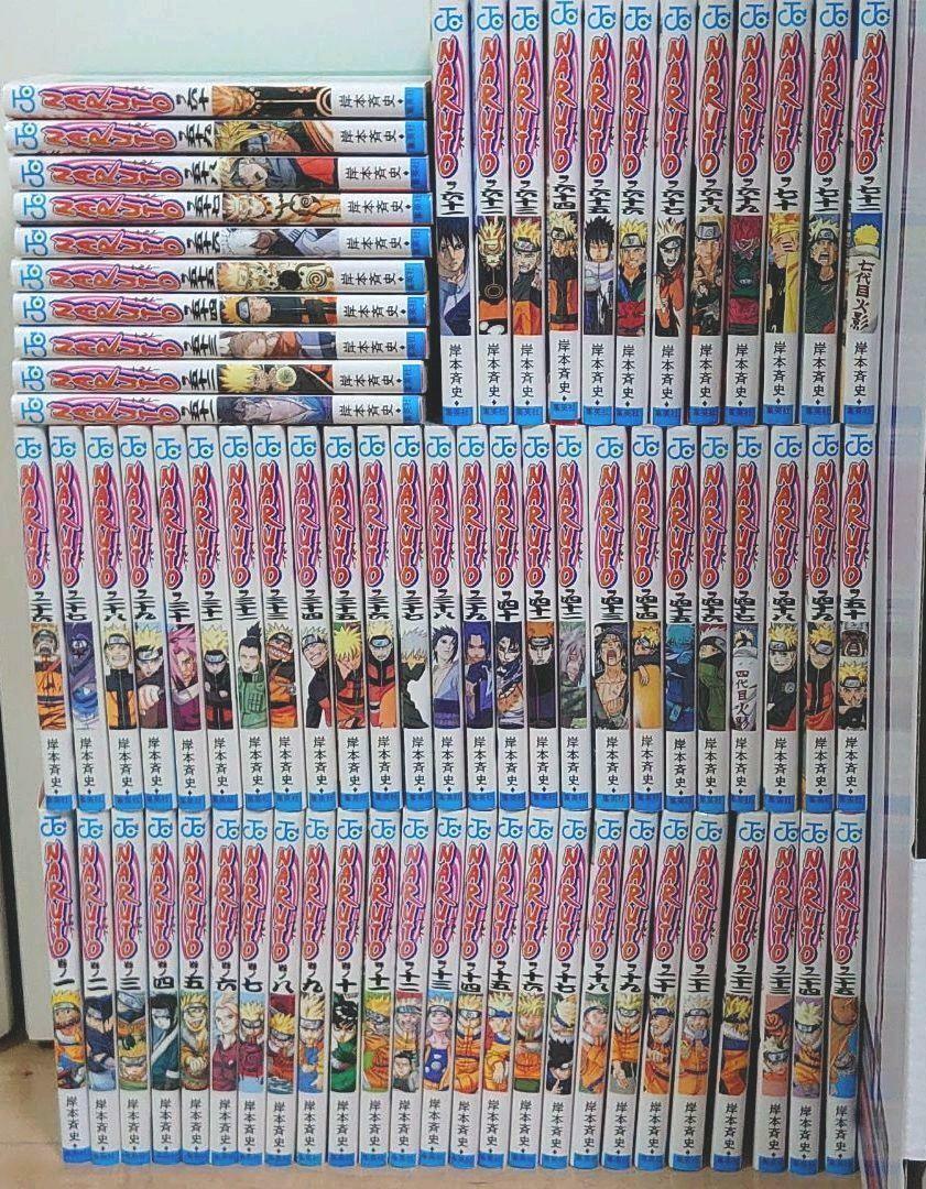 Naruto Vol.1-72 Complete Full Set Japanese Manga Comics