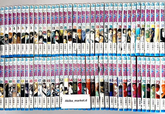 BLEACH Vol.1-74 Complete Full Set Japanese Manga Comics Taito Kubo