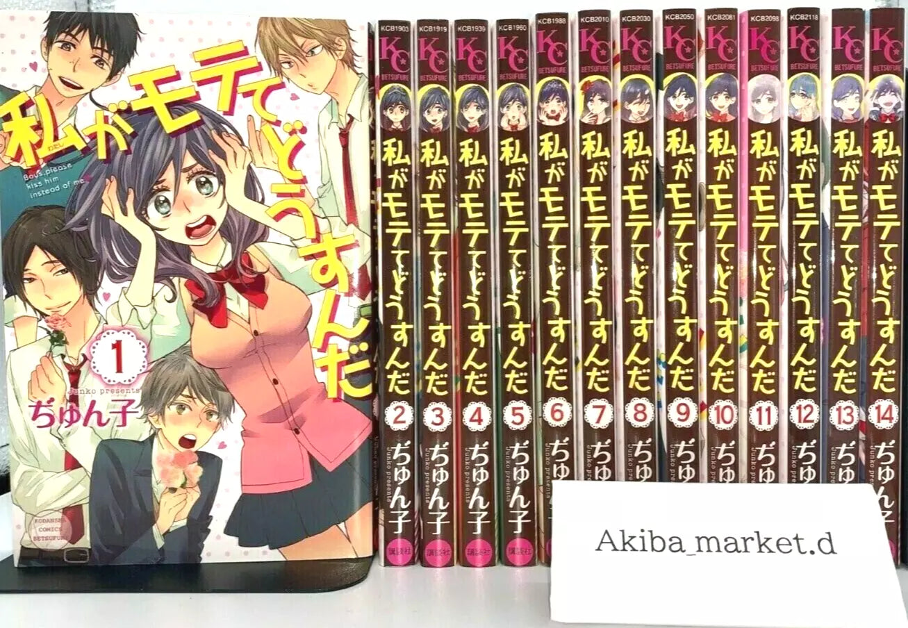 Watashi ga Motete Dousunda vol.1-14 Complete Full Set Japanese Manga Comics